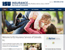 Tablet Screenshot of isuinsurance.com